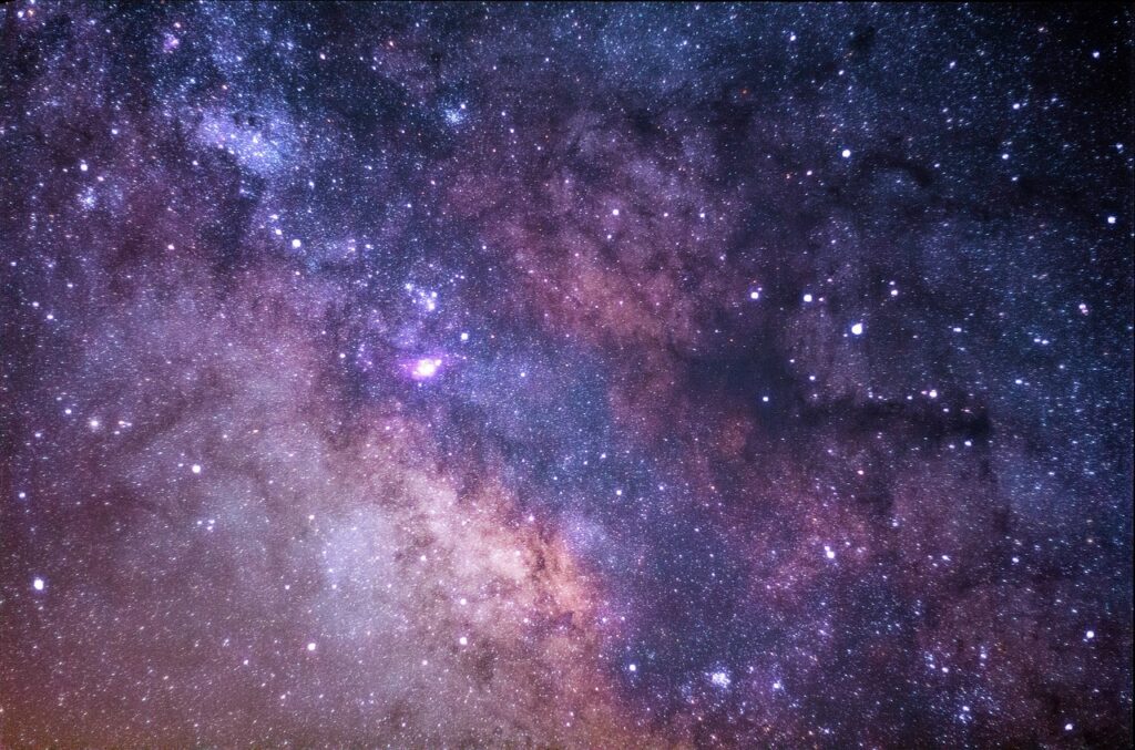 Image of the universe, cosmos. Breathed into abundant life by God